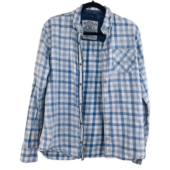 Buffalo David Bitton Plaid Snap up Flannel Shirt Women Size  M - Picture 2 of 16